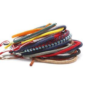 3 Pack Tibetan Monk Lucky Minimal Rope Buddhist Handmade Knot